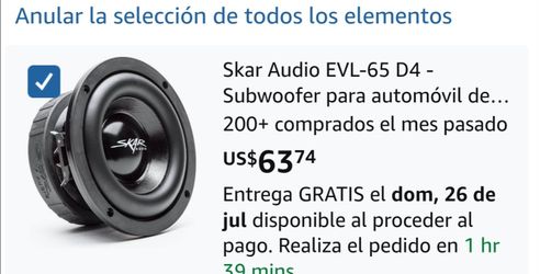 Skar audio 2 subwoofer de 6.5 " 200rms