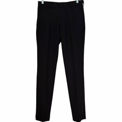 Van Heusen Traveler Slim Dress Pants 29x32 Black Herringbone Texture Trousers