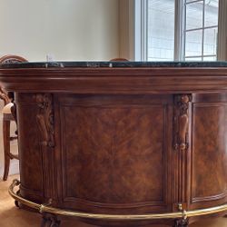Pulaski Edwardian Marble Top Bar 