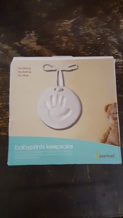 Baby keepsake babyprints mold. New in box