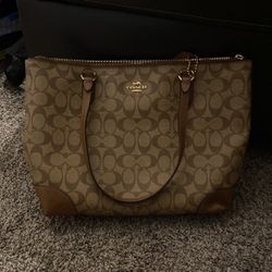 Coach Brown Large Tote Bag