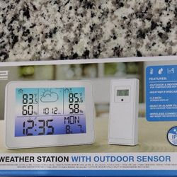 NEW  Weather Station with Outdoor Sensor 