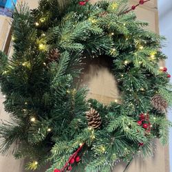 24” Norfolk Mixed Pine Wreath 
