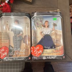 Two I Love Lucy Collector Edition Dolls. Damaged Box 