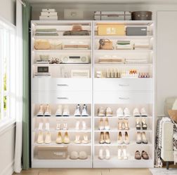 BNIB White Closet System Drawers 80”x26”