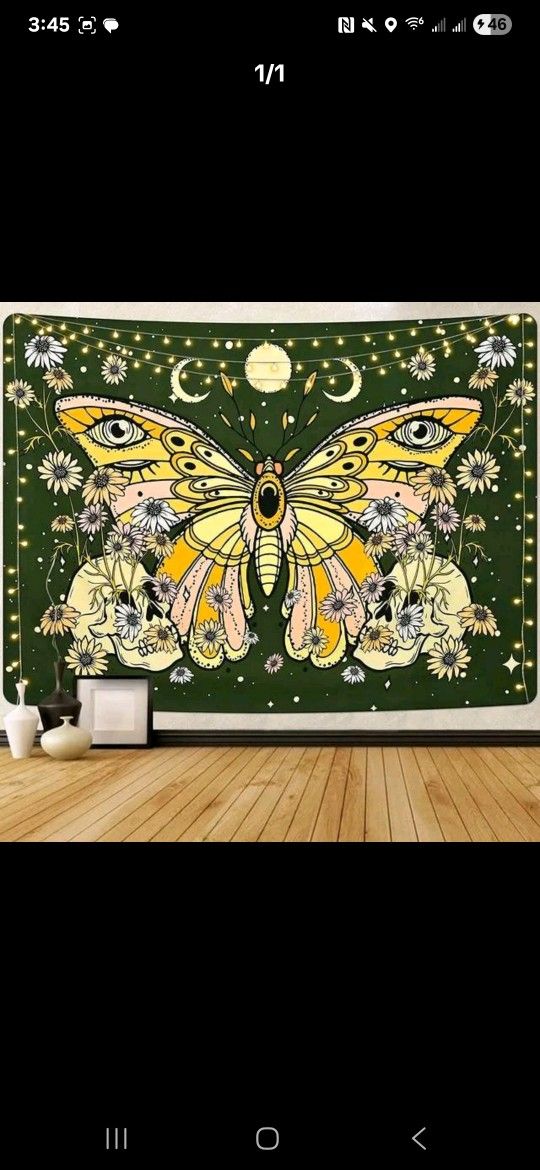 90"x59" Butterfly TAPESTRY