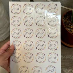 Stickers - Party Favors - Custom - Baby shower 