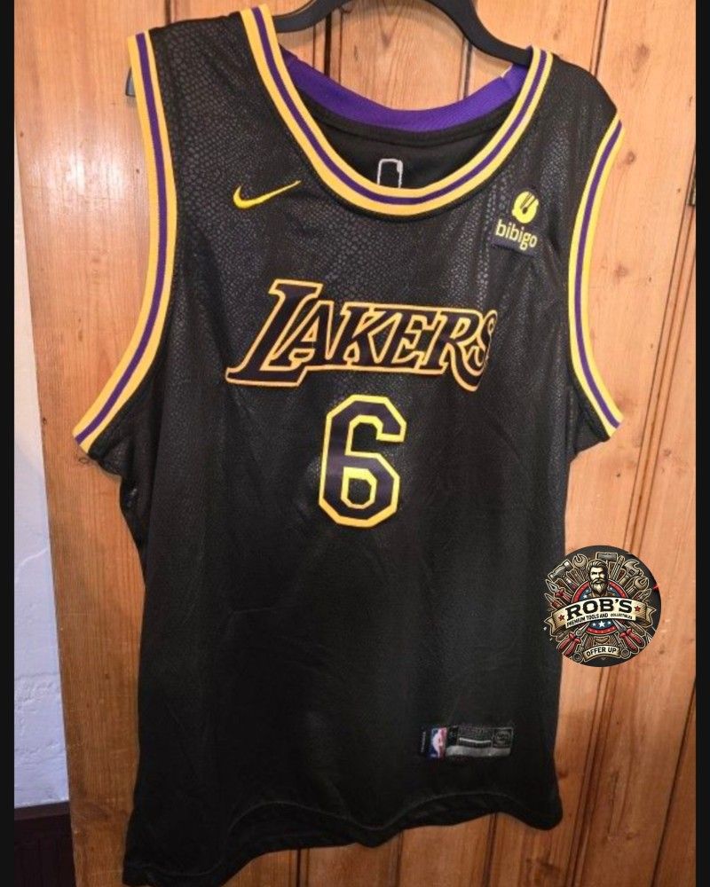 Lebron James Black Mamba Jersey No. 6 NBA Original