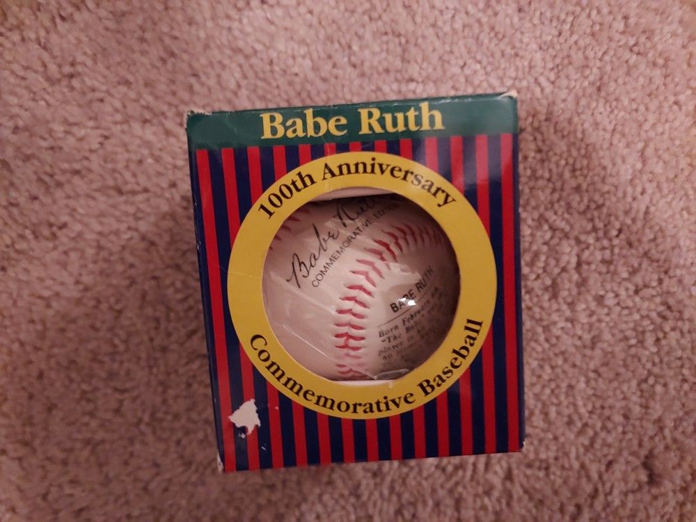 Babe Ruth 100th Anniversary Commemorative Baseball New In Box Make Offer
