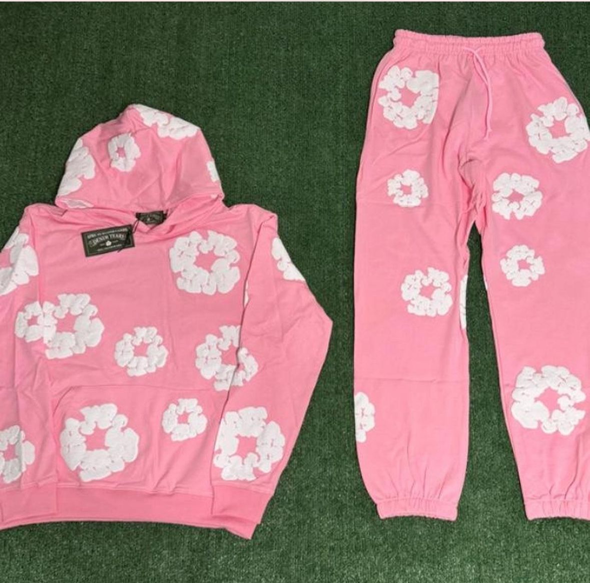 BRAND NEW PINK MEDIUM DENIM TEARS TRACKSUIT