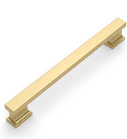Amardeco Brushed Gold Cabinet Pull Handles 30 Pack (10x 7” + 10x 6.3” + 10x 10”) Zinc Drawer Pulls
