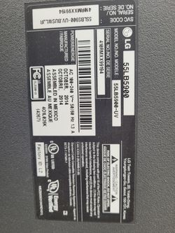 LG 55" Tv All lnternals For Parts Lcd Was Damaged Everything Internal Was Removed For Parts