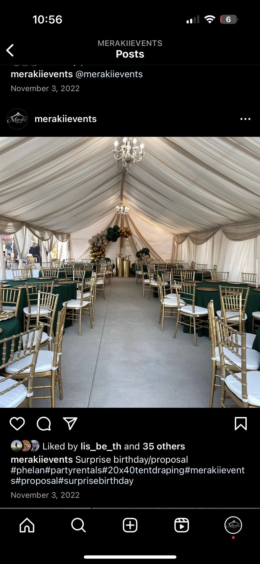 Party Decor Tent With Drape 