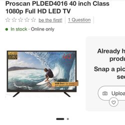 Proscan 40” Smart TV Retails $256