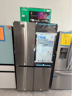 New Samsung flex refrigerator family hub with tv
