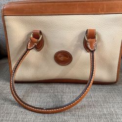 Dooney & Bourke All-Weather Leather Handbag Beige Tan