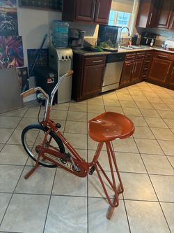 Vintage Vitamaster Exercise Bike Red