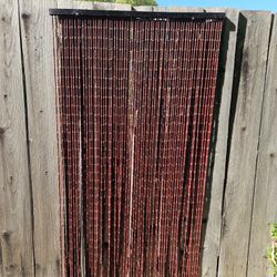 Wood Bead Curtain