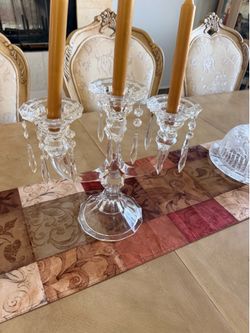 Crystal vases candlesticks vases candy dish