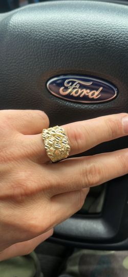 10k gold nugget ring