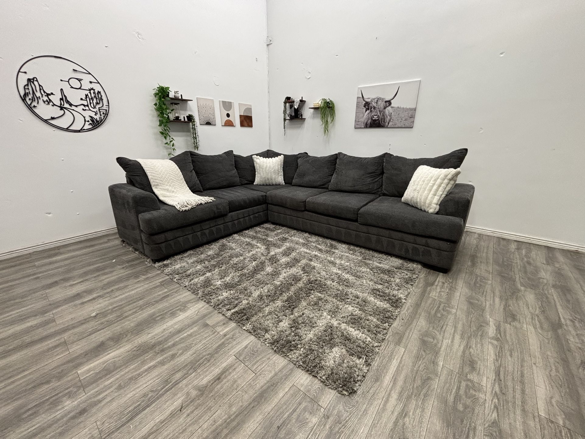Gray Sectional Couch - Free Delivery