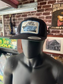 Vintage Chrysler Marine Boats Trucker Black SnapBack Hat Cap NEW Auth Yupoong