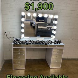 Impressions Vanity With Bluetooth Mirror Brand New