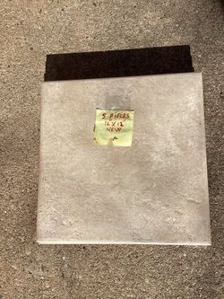 5 Pieces porcelain tiles (. NEW ) ( 12"X12" )
