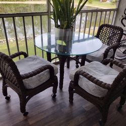 Outdoor Brown Wicker Furniture