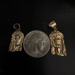 10k Jesus Pendants 