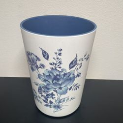 Blue Floral Kitchen Utensil Holder