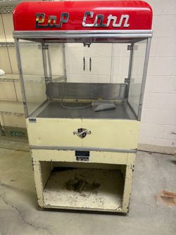 Vintage Manley Popcorn Machine Commercial Cart