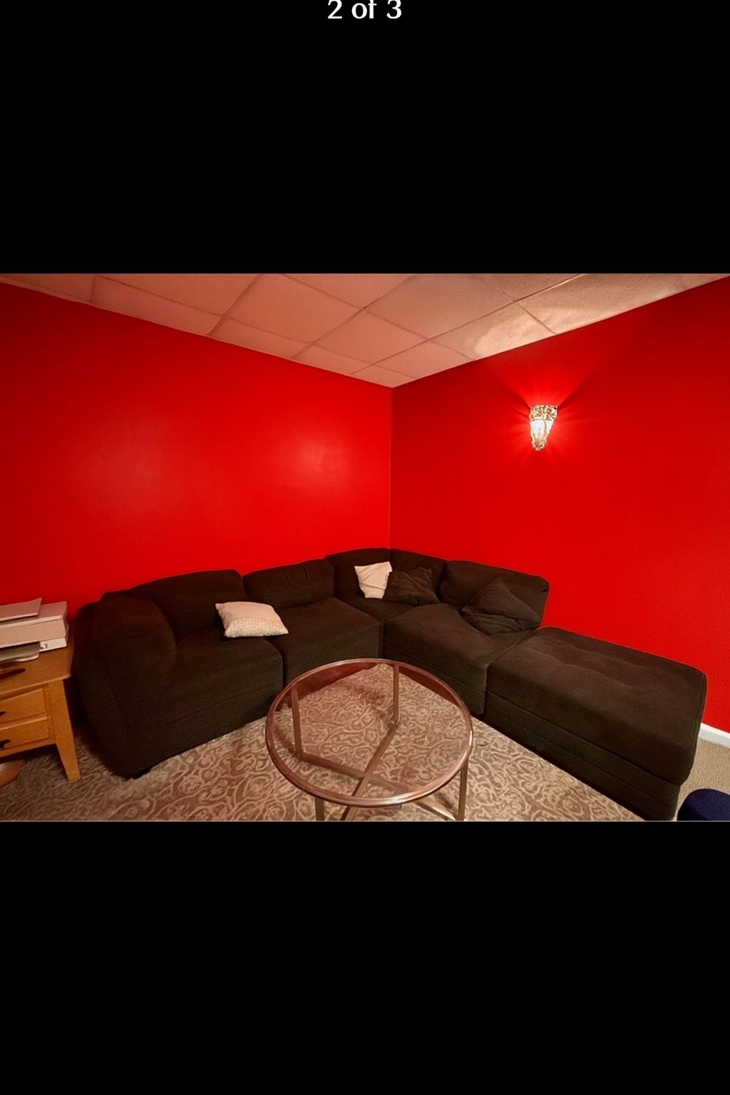 (DELIVERY 🚚)Beautiful Like New Modular L Shaped Sectional Grey