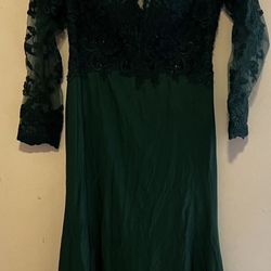 Green Party Dress