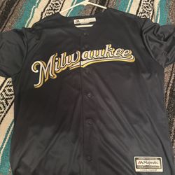 Christian Yelich Milwaukee Brewers Baseball Jersey