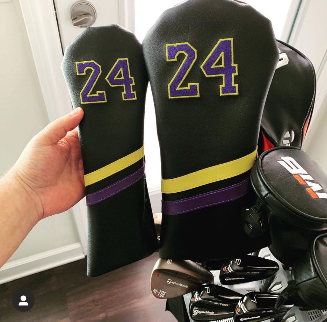 Kobe Bryant Limited Edition Golf Head covers Driver And 3 Wood