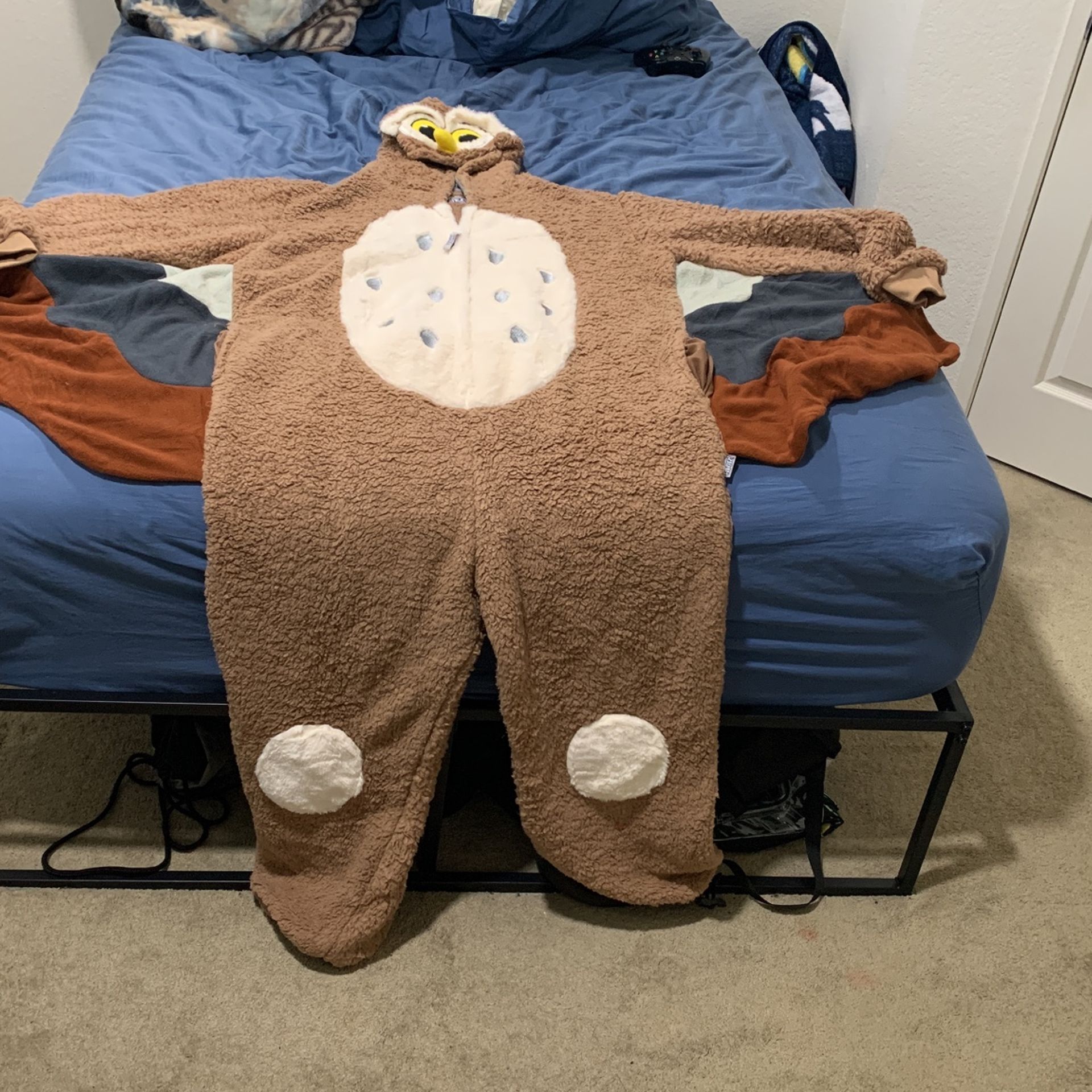 Sherpa Adult Owl Onesie (Large, Men & Women)