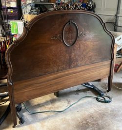 Vintage wood headboard