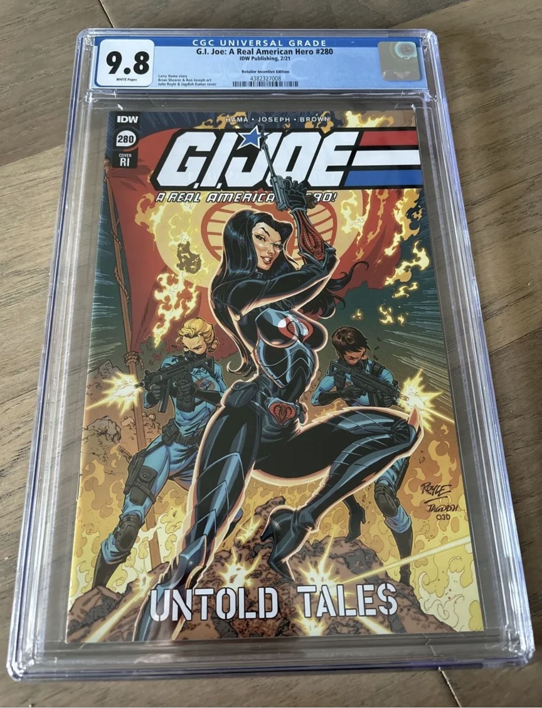 G.I. Joe #280 (IDW Publishing, 2021) 1:10 RI Variant John Royle Cgc 9.8 Rare Comic Book 