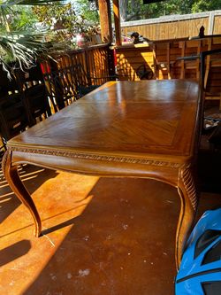Table for six chairs.