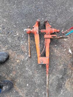 Vintage blacksmith post vise