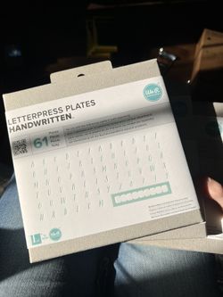 Printing plate letter press
