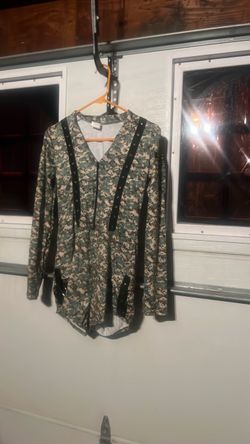 Woman’s army medium short jumpsuit
