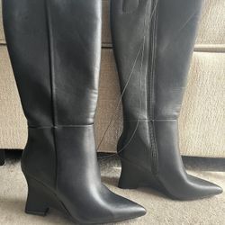 Black Womens Boots Size 6