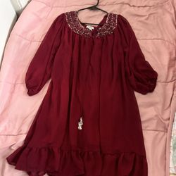 Women’s Burgundy Dress