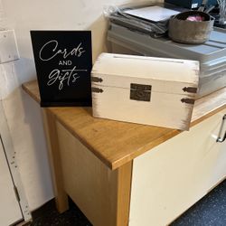 Gift Card Box And SIGN COMBO