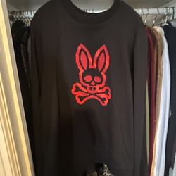 PSYCHO BUNNY BLACK SWEATER 