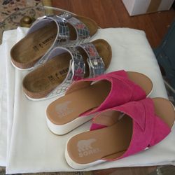 Never Worn Birkenstock and SOREL  Size 8 $50 EACH