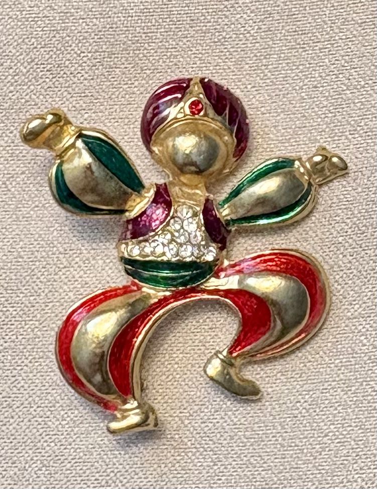 Enameled Dancing Genie