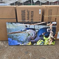 Great Blue Heron Canvas Wall Art Print